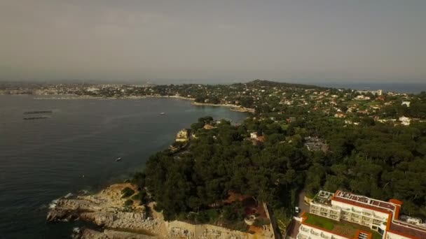 Antibes Vista aérea — Vídeo de Stock