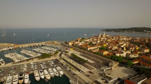 Antibes Flygfoto — Stockvideo