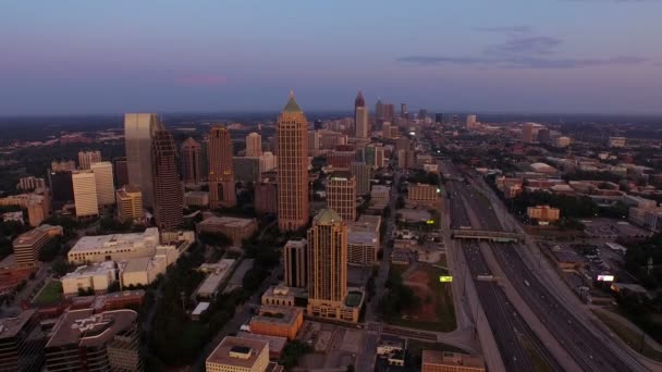 Atlanta luchtfoto — Stockvideo