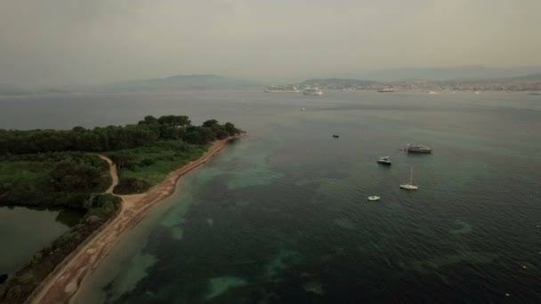 Cannes luchtfoto — Stockvideo