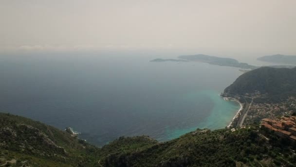 Vista aérea de Eze — Vídeo de Stock