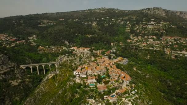 Eze Aerial view — Stockvideo