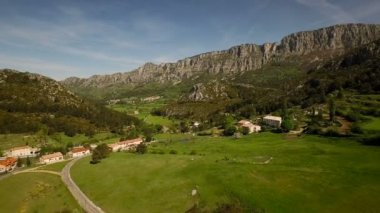 Fransa kırsal havadan görünümü