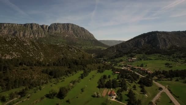 Frankreich Landschaft Luftaufnahme — Stockvideo