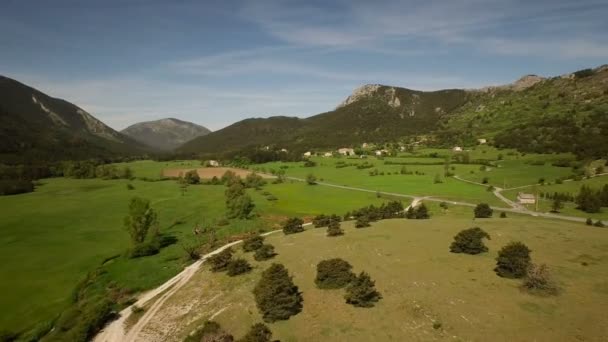 França Campo Vista aérea — Vídeo de Stock