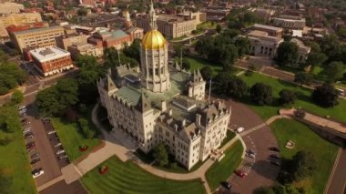 Hartford üzerinde havadan görünümü