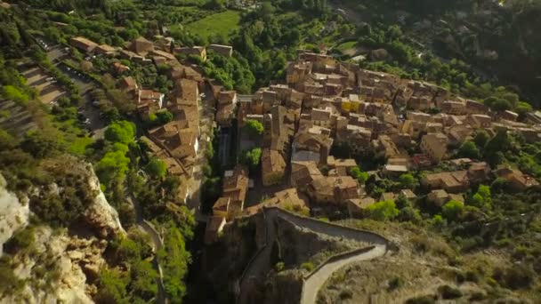 Frankreich Landschaft Luftaufnahme — Stockvideo