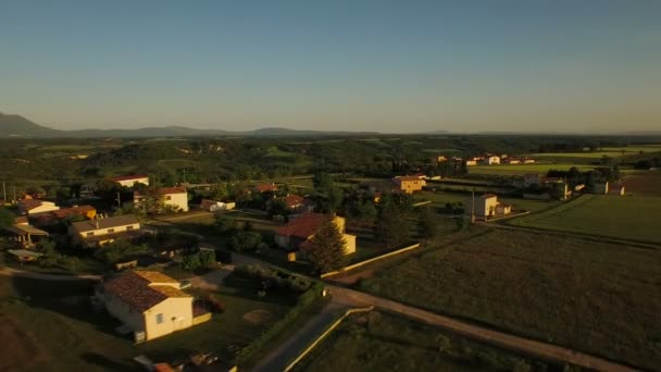 Fransa kırsal havadan görünümü — Stok video