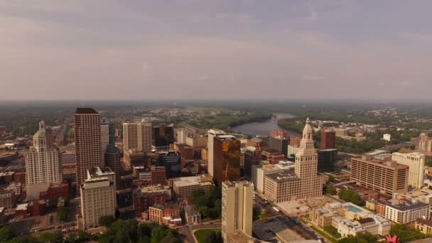 Vue aérienne sur Hartford — Video