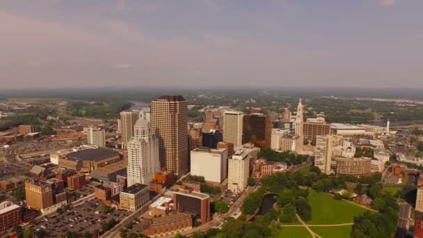 Vista aérea de Hartford — Vídeos de Stock