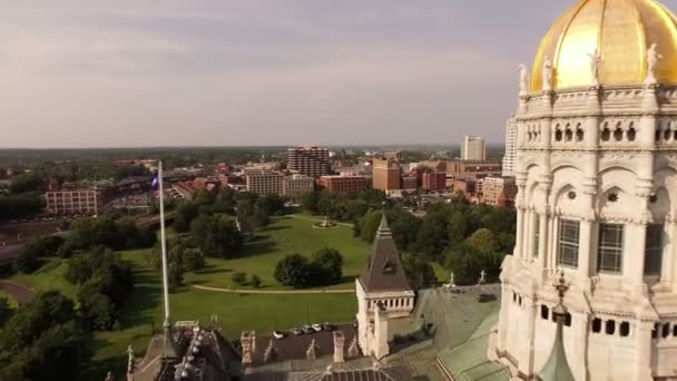 Vista aerea su Hartford — Video Stock