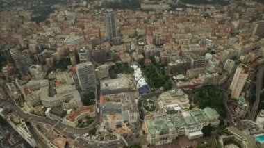 Monaco üzerinde havadan görünümü