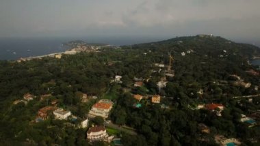 Saint Jean Cap Ferrat üzerinde havadan görünümü