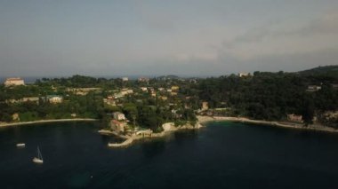 Saint Jean Cap Ferrat üzerinde havadan görünümü