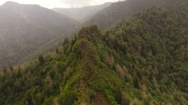 Smoky Dağları üzerinde havadan görünümü