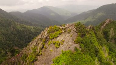 Smoky Dağları üzerinde havadan görünümü