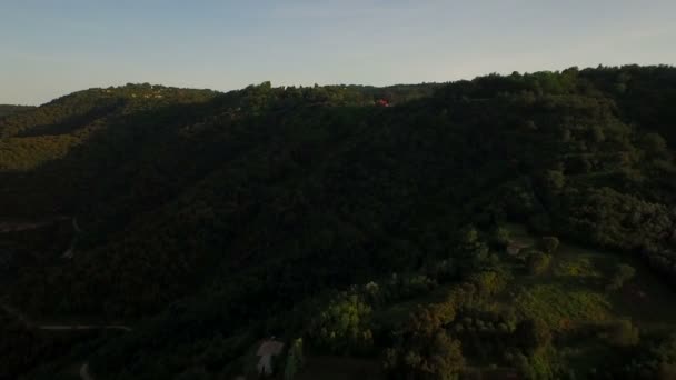 Vista aérea na Tanneron — Vídeo de Stock