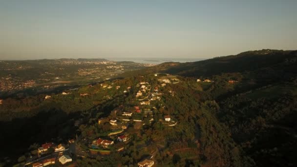 Vista aérea sobre Tanneron — Vídeos de Stock