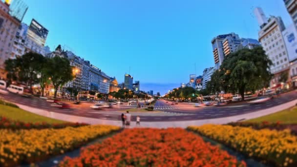 在布宜诺斯艾利斯市交通 — 图库视频影像