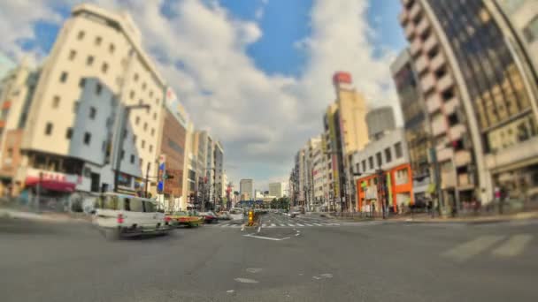 Şehir trafik zaman atlamalı Tokyo — Stok video