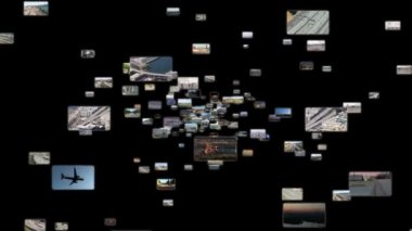 Ulaşım videoları uzayda uçan