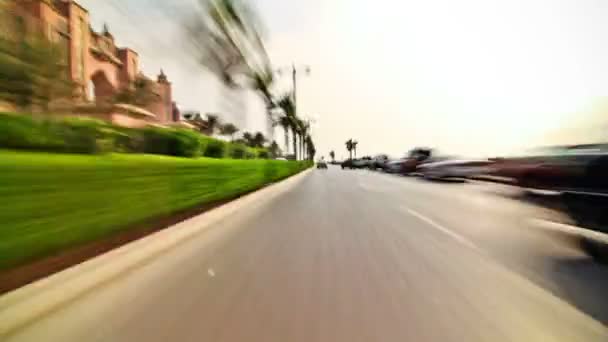 Dubaj miasto jazdy upływ czasu — Wideo stockowe
