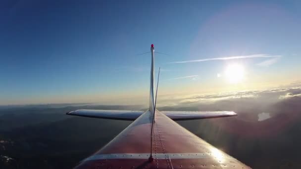 Mt Kapuze und in Kapuze Fluss bei Sonnenuntergang — Stockvideo