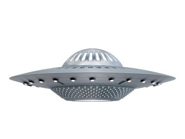 Ufo spaceship flying saucer clipart