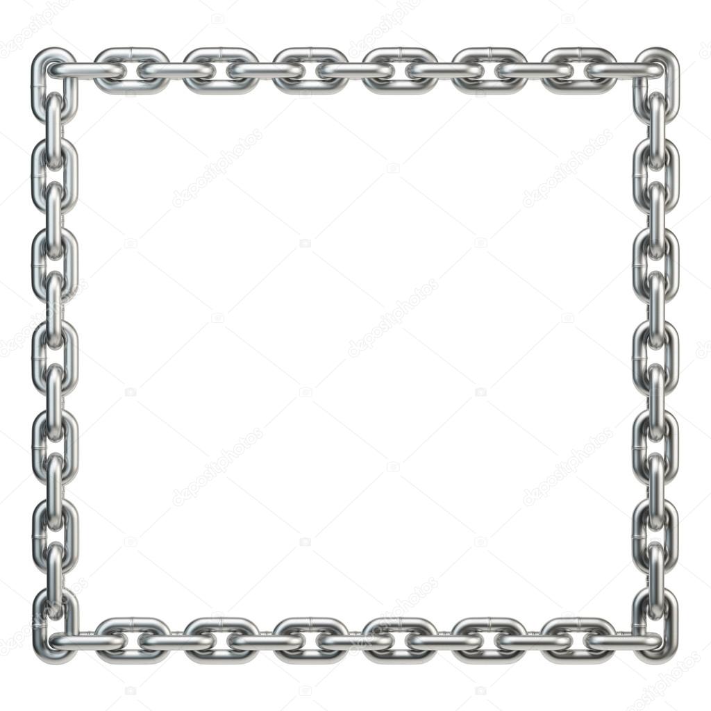 Metal chain frame — Stock Photo © NikolayN 54469475