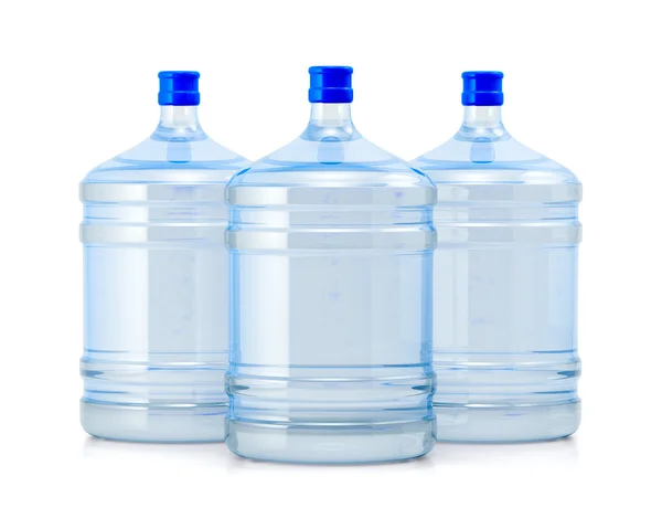 Három nagy üveg víz — Stock Fotó