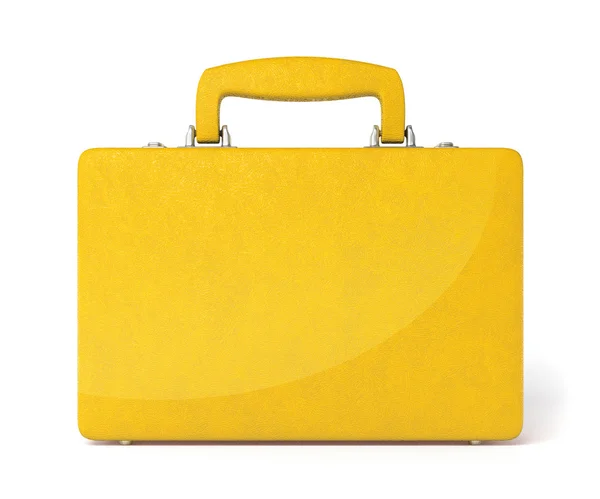 Żółta walizka — Zdjęcie stockowe