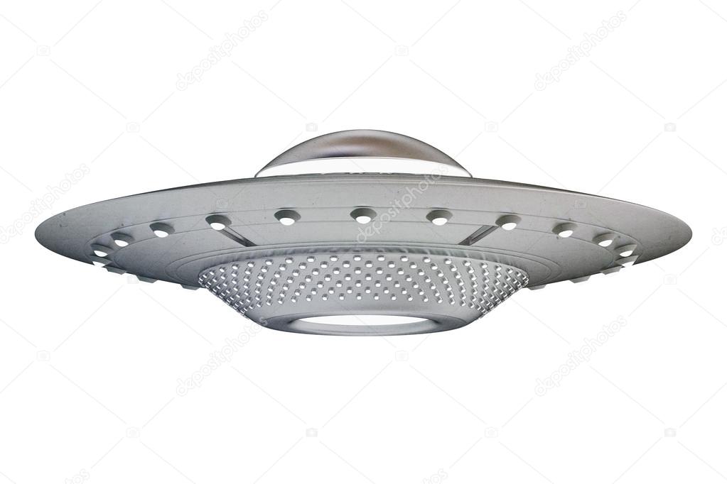 Ufo isolated on white background