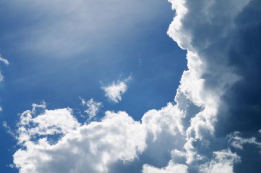 Bulutlu mavi gökyüzü