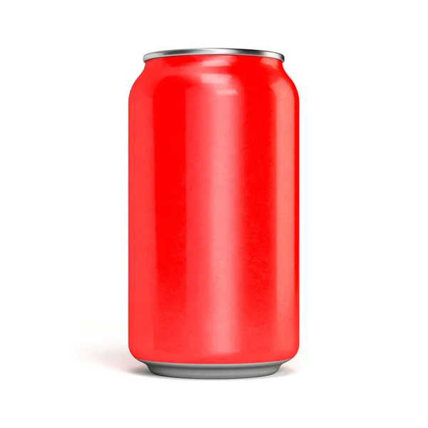 Lata de soda roja — Foto de Stock