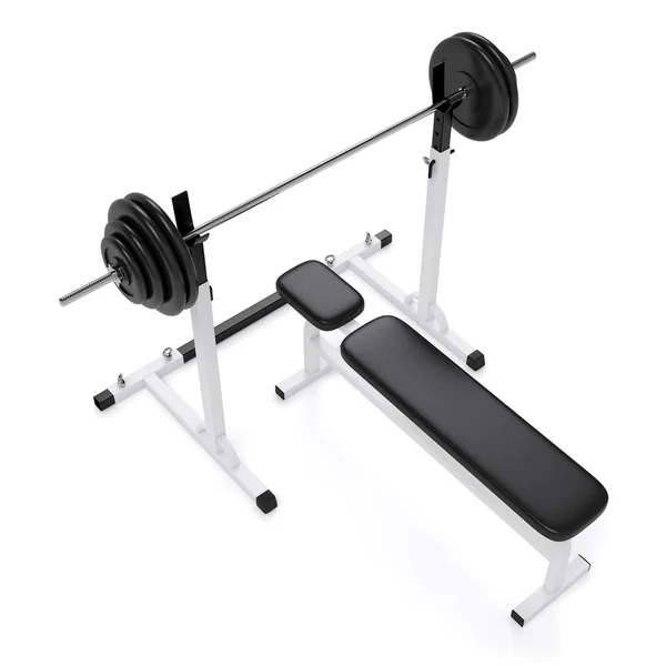 Váha bench press — Stock fotografie