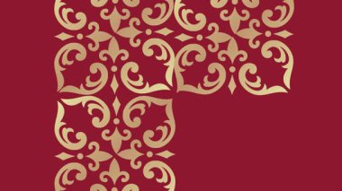 Birkaç tavus kuşu tüyünün manzarasını kestane rengi ekran arka planında kare şeklinde altın çerçeveyle çevreleyin