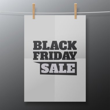 Kara Cuma indirim posteri