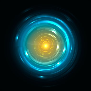 Bir Lens gibi soyut teknik eleman.