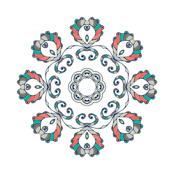 Abstracte gekleurde Snowflake — Stockvector