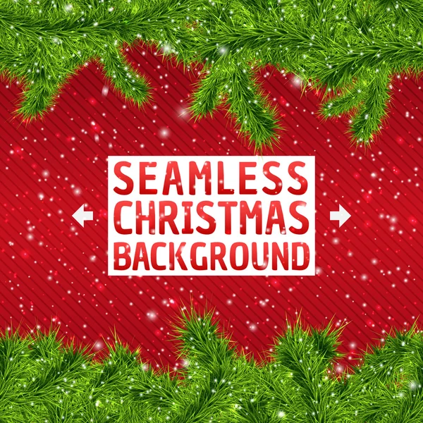 Seamless Christmas Frame background — Stock Vector