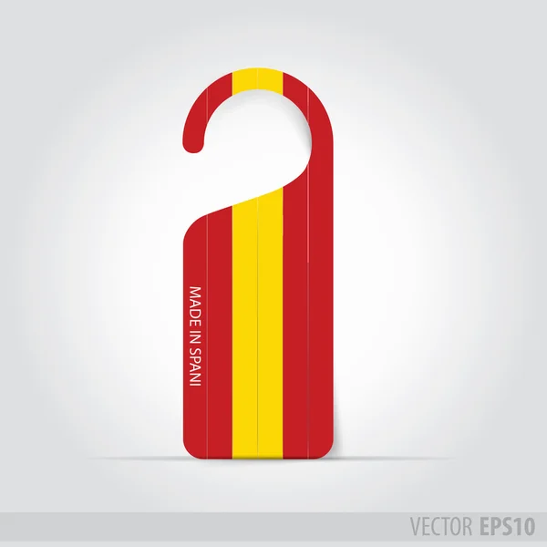 Fabriqué en Spania tag pour porte — Image vectorielle