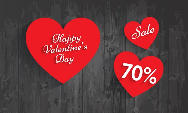 Valentine`s day sale, 70  percent discount. Vector EPS 10.