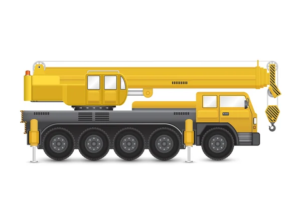 Mobile crane vector — Stock Vector