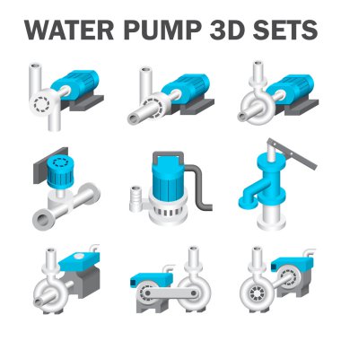 Water pump vector clipart