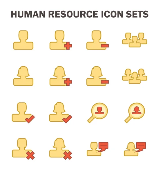 Mänskliga resurser-ikonen — Stock vektor