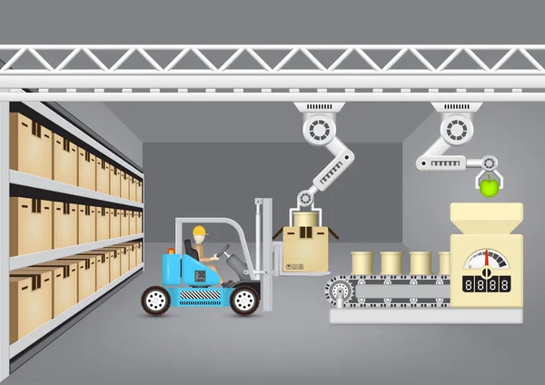 Manufacturing vector concept — Stock Vector