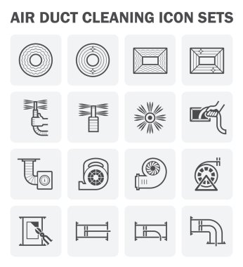 Duct clean icon clipart