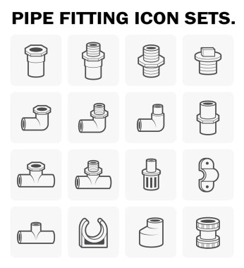Pipe fitting icon clipart