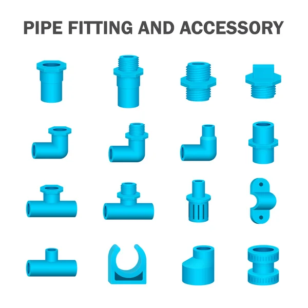 Pipe fitting vector — Stock Vector