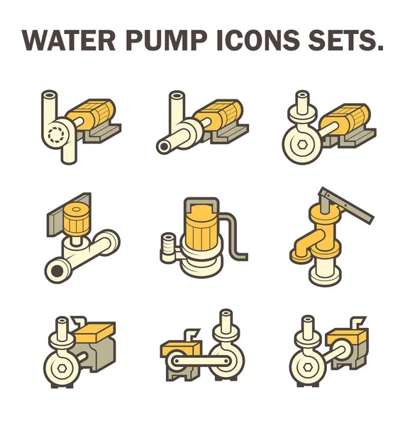 Vecteur de pompe à eau — Image vectorielle